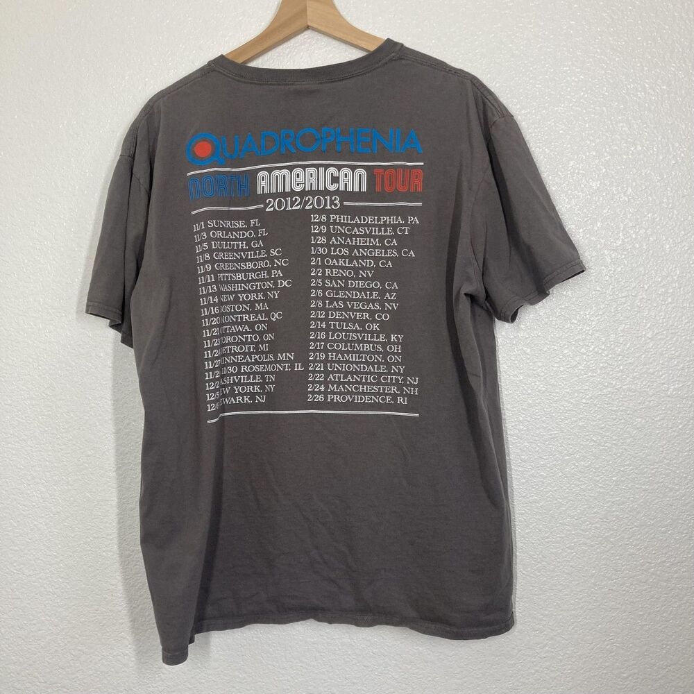 The Who Quadrophenia Shirt Mens XL Gray 2012 2013 Tour Band Rock Tee Graphic - Picture 2 of 16